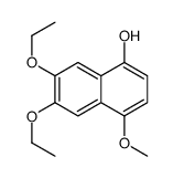 6,7-diethoxy-4-methoxynaphthalen-1-ol Structure