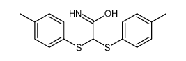 2,2-Bis(p-tolylthio)acetamide Structure