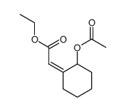 (2-acetoxy-cyclohexyliden)-acetic acid ethyl ester结构式