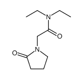 N,N-diethyl-2-(2-oxopyrrolidin-1-yl)acetamide结构式