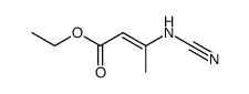 3-cyanoamino-crotonic acid ethyl ester结构式