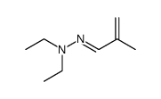 2-Methylpropenal diethylhydrazone Structure