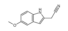 5-metoxyindole-2-acetonitrile结构式