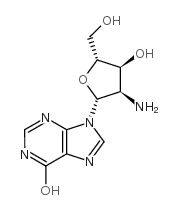 2'-氨基脱氧肌苷结构式