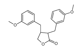 trans-Dihydro-3,4-bis[(3-Methoxyphenyl)Methyl]-2(3H)-furanone Structure