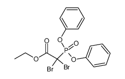 ethyl dibromo(diphenylphosphono)acetate Structure
