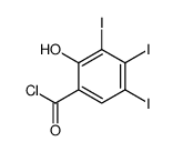 2-hydroxy-3,4,5-triiodobenzoyl chloride Structure