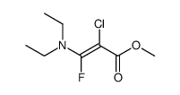methyl 2-chloro-3-diethylamino-3-fluoropropenoate Structure