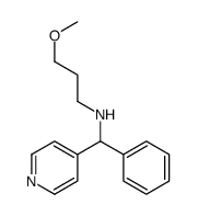 3-Methoxy-N-[phenyl(4-pyridinyl)methyl]-1-propanamine Structure