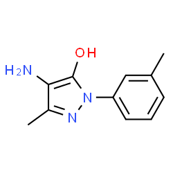Pyrazol-5-ol, 4-amino-3-methyl-1-m-tolyl- (8CI) Structure