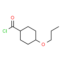 Cyclohexanecarbonyl chloride, 4-propoxy-, trans- (9CI) structure