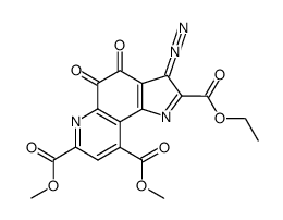 2-ethyl 7,9-dimethyl 3-diazo-4,5-dioxo-4,5-dihydro-3H-pyrrolo[2,3-f]quinoline-2,7,9-tricarboxylate Structure
