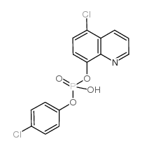 4-CHLOROPHENYL-5-CHLORO-8-QUINOLINYL HYDROGEN PHOSPHATE Structure