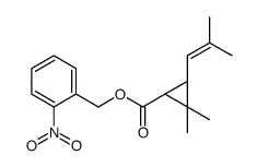 (2-nitrophenyl)methyl (1R,3R)-2,2-dimethyl-3-(2-methylprop-1-enyl)cyclopropane-1-carboxylate结构式