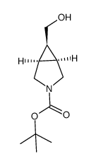 (1R,5S,6s)-tert-butyl 6-(hydroxymethyl)-3-azabicyclo[3.1.0]hexane-3-carboxylate structure
