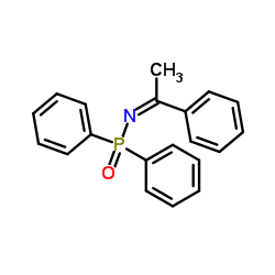 E-P,P-二苯基-N-(1-苯基亚乙基)膦酰胺结构式