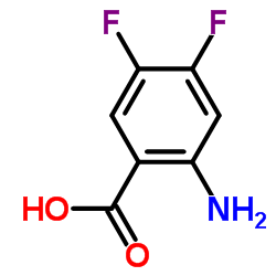 2-Amino-4,5-difluorobenzoic acid Structure