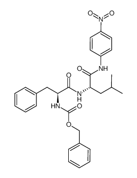 Cbz-Phe-Leu-p-nitroanilide结构式