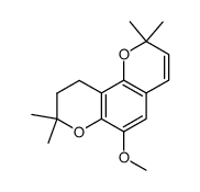 9,10-dihydro-6-methoxy-2,2,8,8-tetramethyl-2H,8H-benzo[1,2-b:3,4-b']dipyran Structure