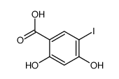 2,4-Dihydroxy-5-iodobenzoic acid结构式