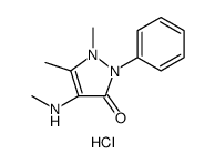 4-Methylamino antipyrine hydrochloride structure