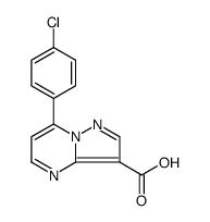 7-(4-Chlorophenyl)pyrazolo[1,5-a]pyrimidine-3-carboxylic acid Structure