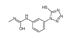 5-Mercapto-1-[3-(3-methylureido) phenyl]-1,2,3,4-tetrazole Structure