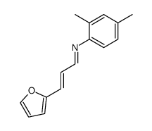 N-(3t-[2]furyl-allylidene)-2,4-dimethyl-aniline Structure
