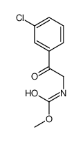 methyl N-[2-(3-chlorophenyl)-2-oxoethyl]carbamate结构式