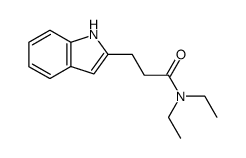 N,N-diethyl-3-(1H-indol-2-yl)propanamide结构式