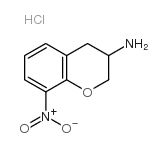 8-硝基-苯并二氢吡喃-3-胺盐酸盐结构式
