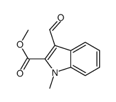 Methyl 3-formyl-1-methyl-1H-indole-2-carboxylate Structure