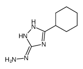 (5-cyclohexyl-1H-1,2,4-triazol-3-yl)hydrazine结构式