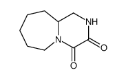 Pyrazino[1,2-a]azepine-3,4-dione, octahydro- (9CI)结构式