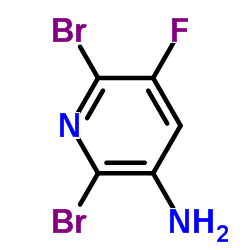 3-氨基-2,6-二溴-5-氟吡啶结构式