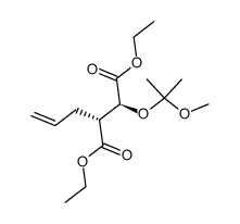 (2S,3R)-3-Allyl-2-(1-methoxy-1-methylethoxy)bernsteinsaeure-diethylester结构式