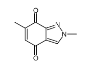 2,6-dimethylindazole-4,7-dione Structure