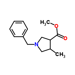 Methyl 1-benzyl-4-methylpyrrolidine-3-carboxylate Structure