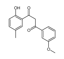 1-(2-hydroxy-5-methylphenyl)-3-(3-methoxyphenyl)propane-1,3-dione Structure