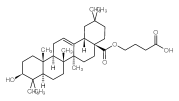 齐墩果酸羧丙基酯结构式