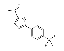 1-{5-[4-(Trifluoromethyl)phenyl]-2-thienyl}ethanone Structure