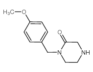 1-(4-甲氧基苄基)哌嗪-2-酮结构式