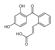 3-[2-(2,4-dihydroxybenzoyl)phenyl]prop-2-enoic acid Structure