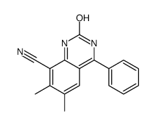 6,7-dimethyl-2-oxo-4-phenyl-1H-quinazoline-8-carbonitrile Structure