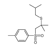 1-methyl-4-[2-methyl-2-(2-methylpropylsulfanyl)propyl]sulfonylbenzene结构式