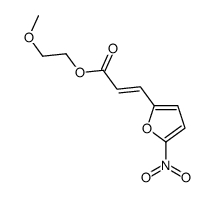 2-methoxyethyl 3-(5-nitrofuran-2-yl)prop-2-enoate Structure