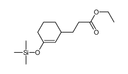ethyl 3-(3-trimethylsilyloxycyclohex-2-en-1-yl)propanoate结构式