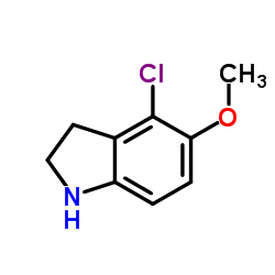 4-Chloro-5-methoxyindoline Structure