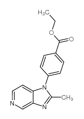 4-(2-甲基咪唑并[4,5-C]吡啶-1-基)苯甲酸乙酯结构式