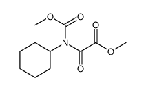 Acetic acid, 2-[cyclohexyl(methoxycarbonyl)amino]-2-oxo-, methyl ester结构式